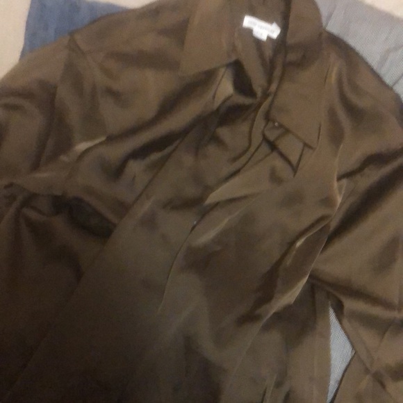 Good American button down shirt. Brown 1/2 - Picture 4 of 6